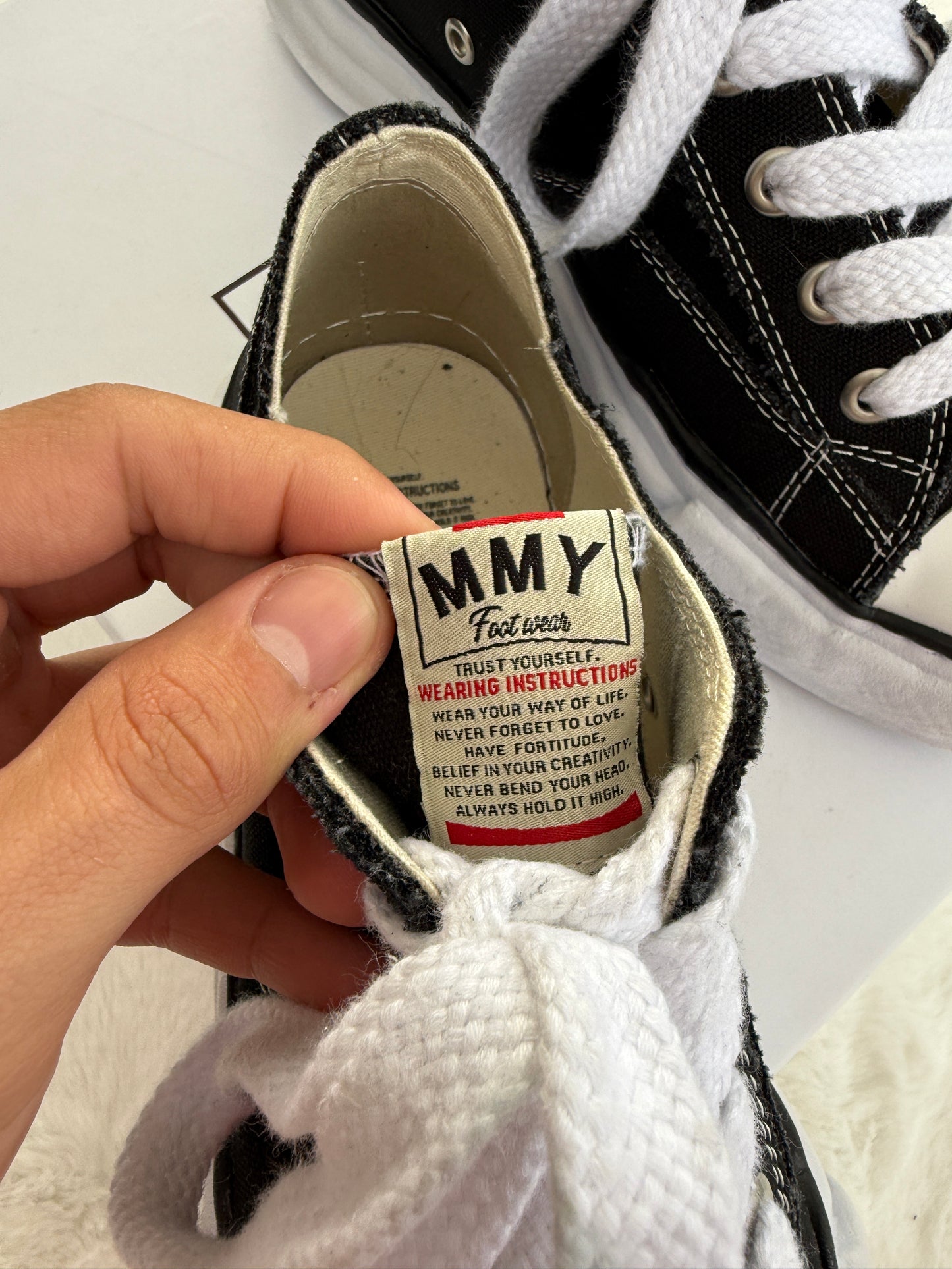 Maison Mihara Yasuhiro Peterson OG Sole Canvas Low Black