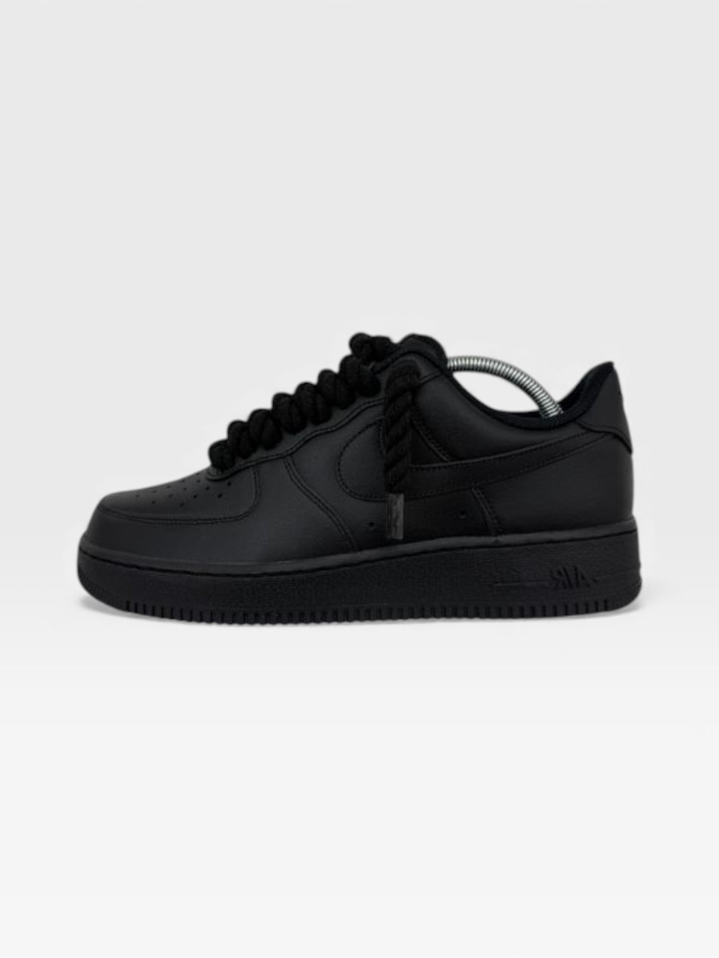 Nike Air Force 1 Triple Black Rope