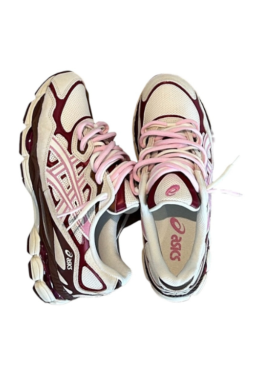 ASICS Gel-NYC Cream Sweet Pink Double Laces