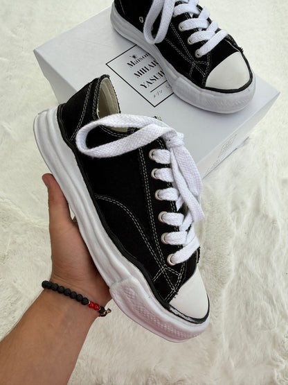 Maison Mihara Yasuhiro Peterson OG Sole Canvas Low Black