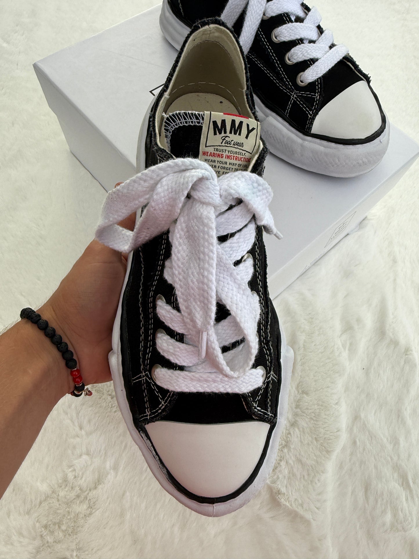 Maison Mihara Yasuhiro Peterson OG Sole Canvas Low Black