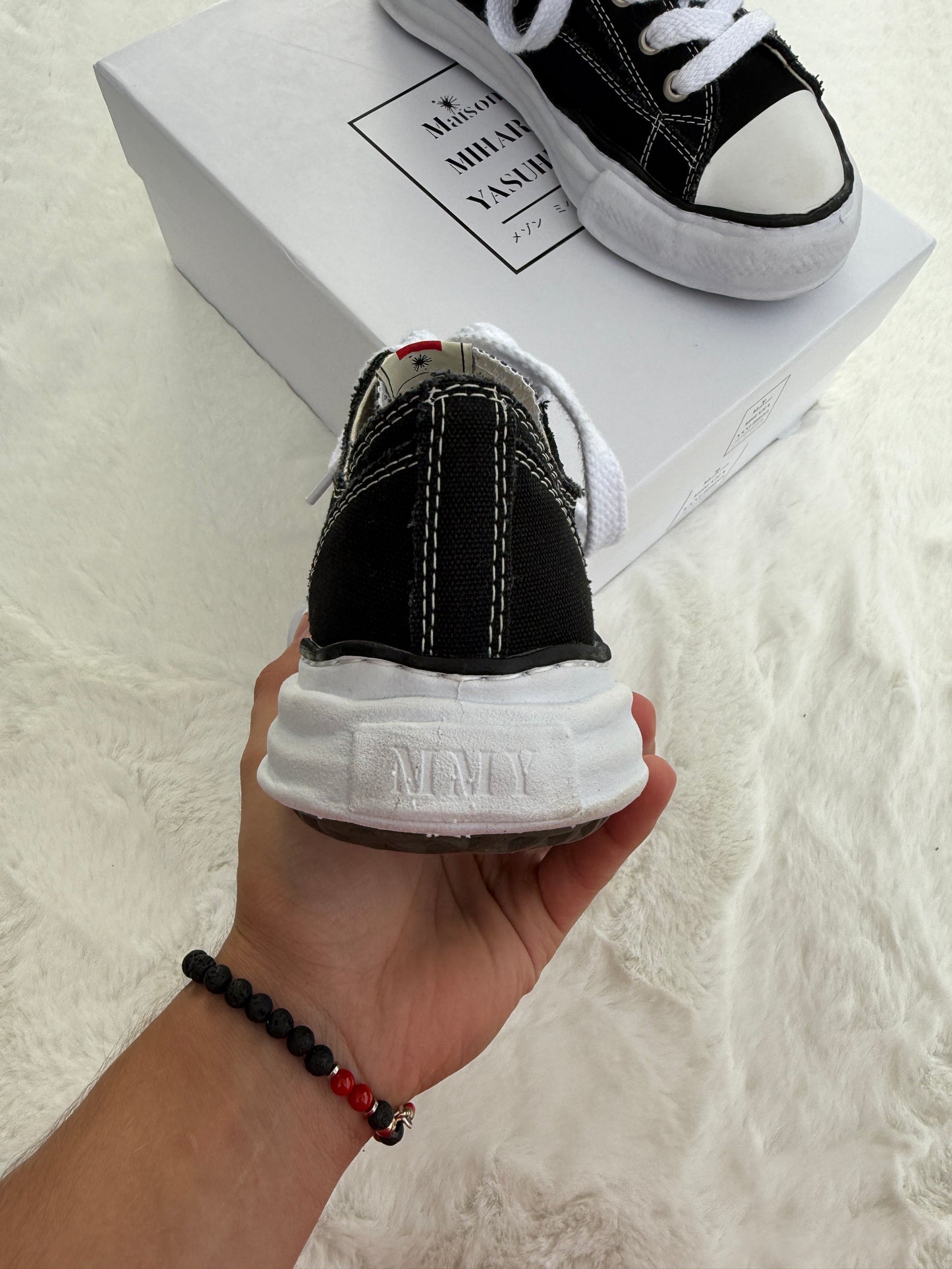 Maison Mihara Yasuhiro Peterson OG Sole Canvas Low Black