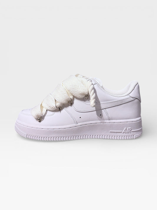 Nike Air Force 1 Triple  White Lanvin White