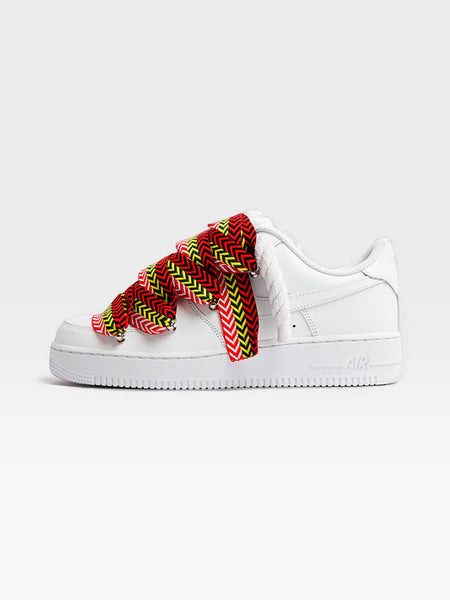 Nike Air Force 1 Triple  White Lanvin Red